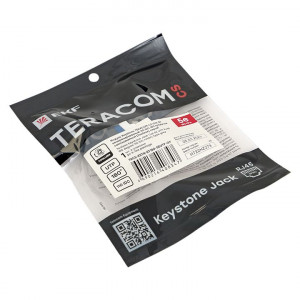 Модуль Keystone TERACOM CS Cat.5E неэкранированный 110 IDC 180 градусов самозажимной (Toolless) серый TRCS-KSTN-RT180-5EUTP-GY