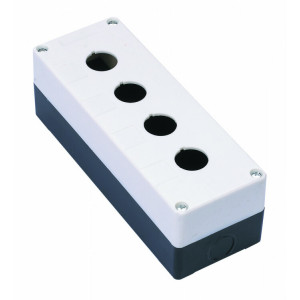 Пост кнопочный 4-м КП-101 d22мм с кабел. вводом для устройств сигнализации и управления пластик. бел. 25504DEK