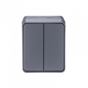 Выключатель 2-кл. ОП AtlasDesign Profi54 IP54 10AX антрацит SE ATN544051