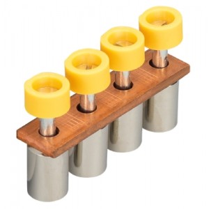 Соединительная перемычка IVB WKN16 - 4, Соединительная перемычка, 4 полюса, изолированная, винтовая, для клемм: WKI 16/U, цвет: желтый