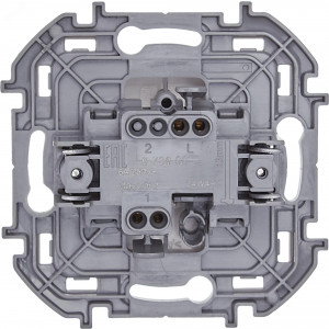 Выключатель кнопочный Inspiria 6А 250В без фиксации НО/НЗ механизм бел. Leg 673690
