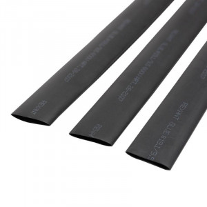Трубка термоусадочная СТТК (2:1) 19.1/9.55, черная, двустенная клеевая термоусаживаемая трубка в метровой нарезке