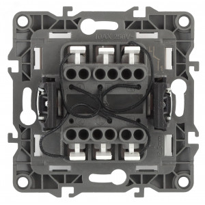 Выключатель 2-кл. СП Эра12 12-1105-01 10А IP20 250В 10AX с подсветкой механизм бел. Б0014657