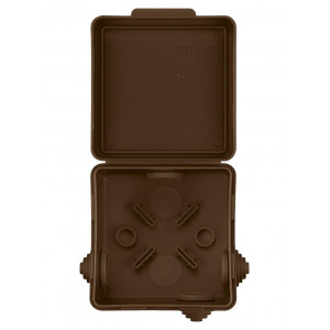 Распаячная коробка ОП 80х80х50мм, крышка, 