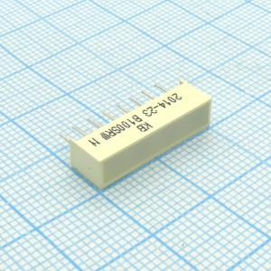 KB-B100SRW, Светодиодный модуль 1хLEDх19,05х3,81мм/красный/640нм/80-200мкд/белый матовый