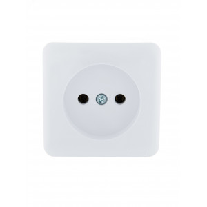 Розетка 1-м ОП Viola 16А IP20 без заземл. бел. 751-0200-121