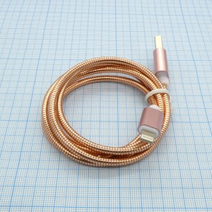 Шнур USB A (шт.) - Lightning (шт) металл, (USB для IPhone 5/6/7, IPad)