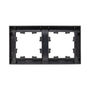 2 - местная рамка, ч-рная, пластик Эпика EKF UP1-FPB-02