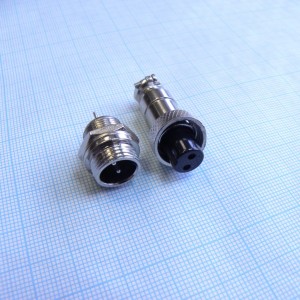 Разъем PH-M12-2FC+MP комплект, вилка приборная+розетка кабельная