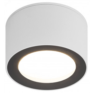 Светильник OL28 WH/BK под лампу GX53 IP44 настенно-потолочный спот черн./бел. Б0055581