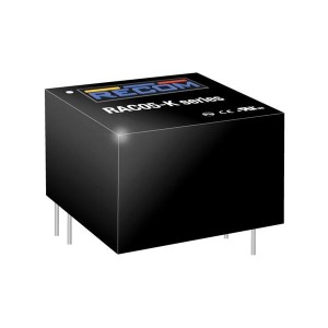 RAC05-3.3SK, Модули питания переменного/постоянного тока 5W 85-264Vin 3.3Vout 1.515A 1x1in