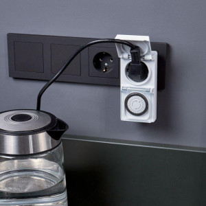 Розетка с механическим таймером в защитном корпусе RX-23 IP44 11-6003