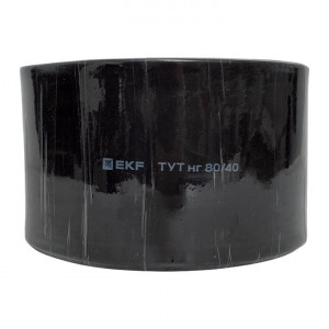 Термоусаживаемая трубка ТУТ нг 80/40 черная рулон PROxima tut-80-b