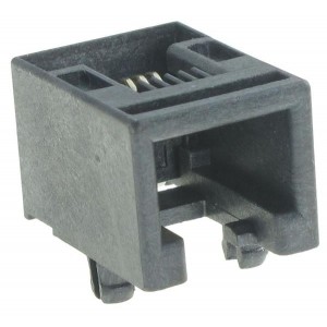 95501-6669, Модульные соединители / соединители Ethernet RA SMT 6/6 RJ12 LOW PROFILE
