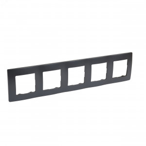 ETIKA Рамка 5 постов антрацит 672585