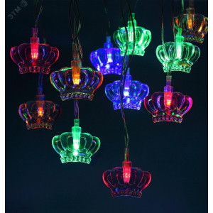 ENIN-3K Гирлянда LED Нить Короны 3 м мультиколор, 220V, IP20 (36/864) Б0041898