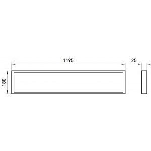 Светильник светодиодный SPO-17-9-4K-40 40Вт 4000К 3600Лм <1% IP40 180х1195х25 с равномерной засветкой матов. Б0061343