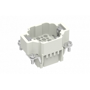Вилочная контактная вставка SDD-024-MC, Вилочная контактная вставка, обжимная фиксация, 24 полюса + PE, типоразмер 6B, 250V, 10A, (обжимные контакты поставляются отдельно)