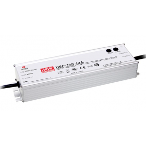 HEP-100-24A, AC-DC, 96Вт, вход 85…264V AC, 47…63Гц /120…370В DC, выход 24В/4A (рег.22…27В), изоляция 3750В AC, в корпусе 220х68х38.8мм, -55…+70°С, корректор коэф. мощности, IP65