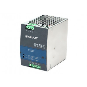 Источник питания 48 V DC/10 A, 902806, Источник питания, трехфазный, 48VDC / 10A, 480W, диапазон входн. напр.: 340 - 550VAC / 480 - 780VDC; габариты (мм): 142х125х85,5, монтаж: на DIN рейку