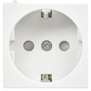 Розетка 1-м 2мод. Праймер РКС-20-30-П-К 45х45 с заземл. бел. IEK CKK-40D-RSZB2-K01-K