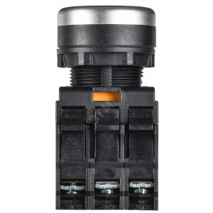 Кнопка с подсветкой d=22мм 1NO+1NC зел-ная MASTER IEK MI-BT60-11D-3-12-K06