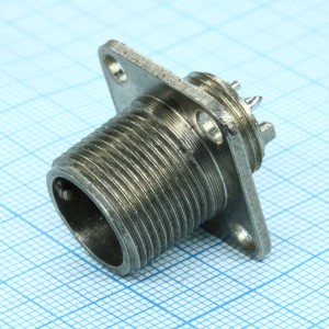 2РМГ14Б4Ш1Е2, Контактная герметичная приборная вилка серии  без патрубка.