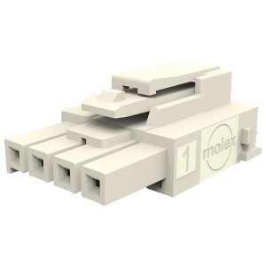 172256-4104, Проводные клеммы и зажимы ULTRA-FIT HSG SR 4Ckt White