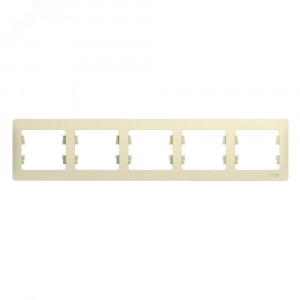 Рамка 5-м Glossa горизонт. беж. SE GSL000205