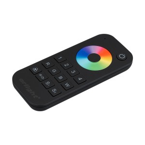 Пульт SMART-R26-RGBW Black (4 зоны, 2.4G) (Arlight, IP20 Пластик, 5 лет)