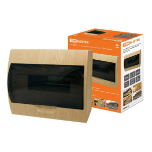 Бокс ЩРН-П-12 модулей навесной пластик IP41 "Эко" (сосна) SQ0901-0016