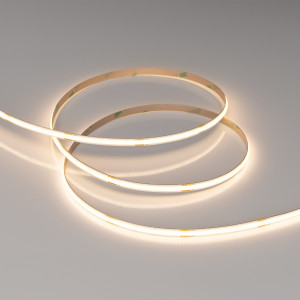 Лента COB-X480-6mm 24V Warm3000 (6 W/m, IP20, CSP, 5m) 042036, Светодиодная лента COB-X480, открытая IP20. Светодиоды CSP, 480 шт/м (2400 шт на 5 м), белая плата, ширина 6 мм, скотч 3М. Цвет ТЕПЛЫЙ 3000K, цветопередача CRI>90, угол 180°. Питание 24 В, мощность 6 Вт/м (30 Вт на 5 м). Размеры 5000х6х1.8 мм. Мин.отрезок