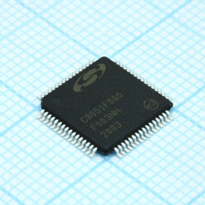 C8051F005-GQ, Микроконтроллер семейства 8051 32кБ Флэш-память 64TQFP