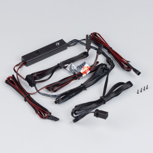 ИК-датчик SR-PRIME-IRD/H-S17х9-BK (12-24V, 48-96W, DOOR/HAND) 046148, Выключатель для светодиодной ленты 12-24 В. В комплекте 2 датчика. Питание/рабочее напряжение DC 12-24 В, максимальный ток 4 A на канал, 1 канал, максимальная мощность 48-96 Вт. Реагирует на открывание дверей или движение рукой