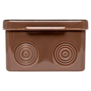 EKF PROxima Коробка распаячная КМР-030-035 пылевлагозащищенная без мембранных вводов (80х80х50) т-мное дерево