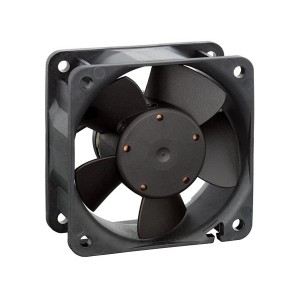612NGMLE, Вентиляторы постоянного тока DC Tubeaxial Fan, 60x60x25mm, 12VDC, 14.7CFM, 19dBA, 0.7W, 3000RPM, Sleeve Bearing, Lead Wires