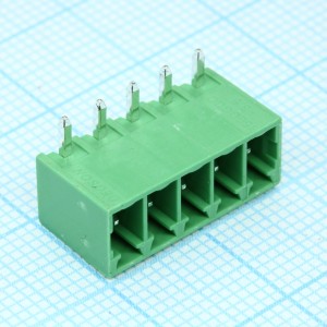 15EDGRC-3.5-05P-14-00A(H), Разъемный клеммный блок на плату, 5 контактов. Серия 15EDGRC-3.5