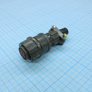 2PM18-7TKQB2, Прямая кабельная розетка, 7 контактов