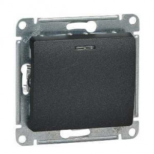 GLOSSA Выключатель карточный схема 6 антрацит в рамку GSL000769