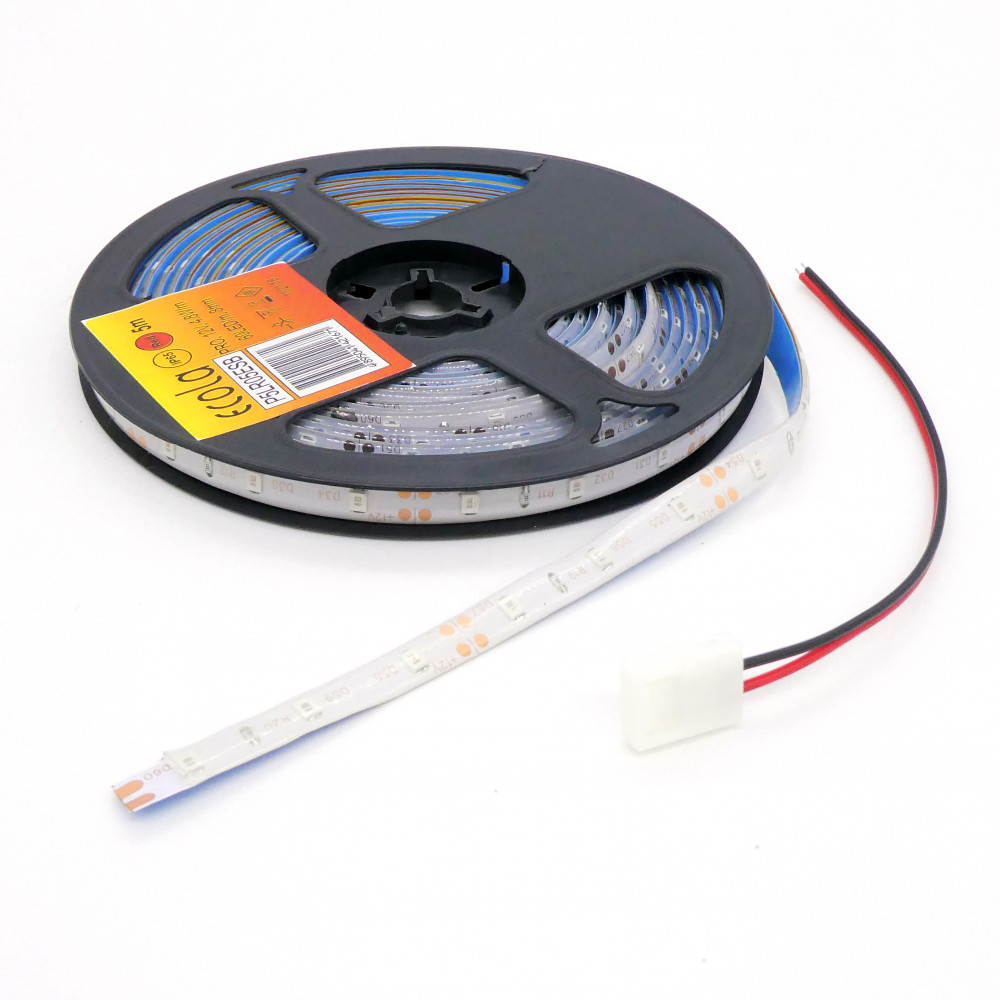 Изображение товара LED-лента 3528 R/ 60 чипов/5м/12V/IP65 красная для декоративного освещения