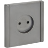 FORTE&PIANO Розетка 1-местная без заземления без защитных шторок винтовое крепление 10А FP518 сталь IEK FP-R10-10-K46