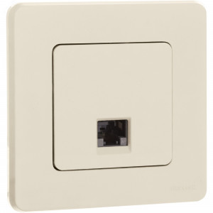 Розетка компьютерная Inspiria RJ45 кат.6 UTP механизм сл. кость Leg 673831