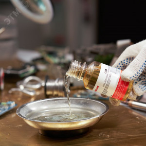 Флюс СКФ 100мл., Флюс для пайки REXANT, СКФ (спирто-канифольный), 100 мл, флакон