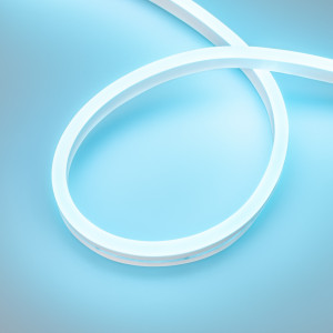 Лента герметичная AURORA-PS-A120-16x8mm 24V Azure (10 W/m, IP65, 2835, 5m) 036688, Гибкий неон AURORA в силиконовой оболочке. Светодиоды SMD2835, 120 шт-м, цвет ЛАЗУРНЫЙ. Сечение 16х8 мм, горизонтальный (боковой) изгиб, IP65, шаг резки 8.33 мм, мощность 10 Вт-м, напряжение питания DC 24V. Укомплектован заглушками и 30см проводом питания
