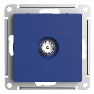 ATLASDESIGN TV РОЗЕТКА оконечная 1DB, механизм, АКВАМАРИН ATN001191