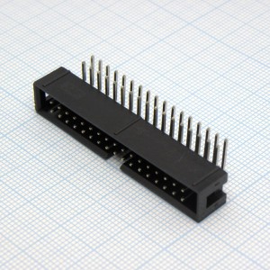 KLS1-202-34-R-B, вилка в плату шаг 2.54мм. угловая