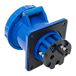 Розетка стационарная наружная 133 2Р+РЕ 63А 220В IP67 EKF