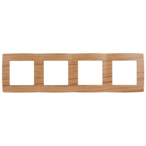 12-5004-09 Рамка на 4 поста, 2, дуб (10/100/2400) Б0014779
