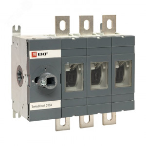 Рубильник 3п 315А без рукоятки управления TwinBlock PROxima tb-s-315-3p