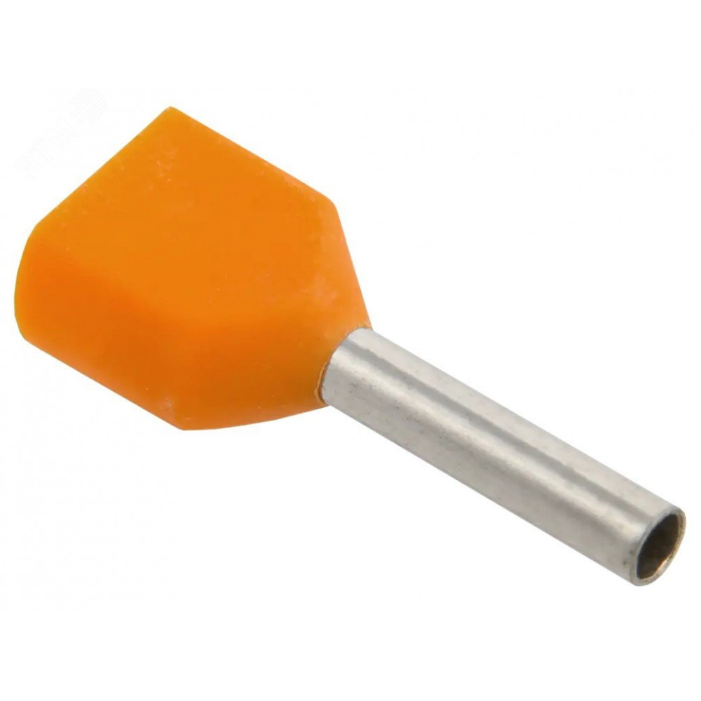 Изображение товара Наконечник НШВИ 2 0.5-8 оранжевый для электромонтажа 100 шт Iek